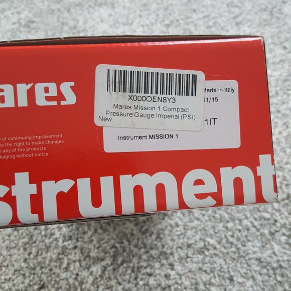 NEW Mares Mission Compact Pressure Gauge Imperial (PSI) - Picture 3 of 4